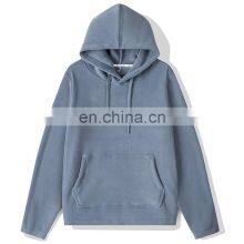 Wholesale Plus Size Polar Fleece Pocket Pullover Hoodie Custom Unisex Warm Long Sleeve Sweatshirts Polyester Hooded For Men thumbnail-5