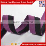 Custom striped nylon elastic garment webbing