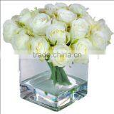 Square Mercury Glass Vases & Flower Pot Votive Cups for Wedding Decor