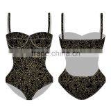 Girls/Kids Sublimate Shiny Latex Bikini With Swimsuit thumbnail-3