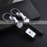 Latest Leather Key Ring Holiday Gifts Leopard Jaguar Head Car Keychain thumbnail-2