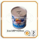 Easy Open Lid Tin Coin Bank