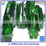 Synthetic Emerald Original Uncut CZ Gemstone