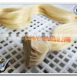 Wholesale top quality virgin human hair skin weft hair extensions