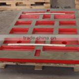 Movable/swing and Fixed Jaw Plate for Jaw Stone Crusher Spare Parts thumbnail-1