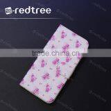 Frinting Flower Flip PU Leather Mobile Phone Case Cover for Iphone 6s 6plus 7