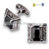 Black Stone Cufflinks/enamel Cufflinks/new Business Gift Cufflink thumbnail-3