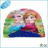 Wholesale Waterproof Softtextile Silicone Swim Cap thumbnail-5