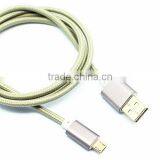 Micro Metal Aluminum Cover Cable Universal Usb Data Transfer and Charging Cable
