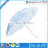China OEM Factory Direct Clear Transparent Golf Umbrella