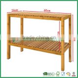 wooden bamboo corner rack/ high quality bathroom storage rack