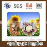 2015 Factory Supply Creative Lenticular PP/PET 3D Table Mat With Four Color Printing thumbnail-4