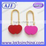 AJF New Arrival Popular Colorful Wedding Gift Gold Shank Heart Love Lock thumbnail-6