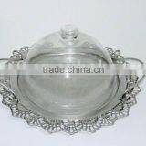 100065SA-1-Chromed Metal and Glass Dome Holder thumbnail-1