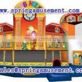 Cheap and Amazing Club House Inflatable Combo, Inflatable Bounce House, Inflatable Slip and Slide