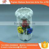 White Glaze Type Style Porcelain Flower Vase Decoration thumbnail-1