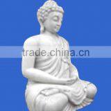 Shakyamuni Buddha Statues for Sale White Marble Stone Hand Carving Sculpture for Home Garden Pagoda Temple No 32