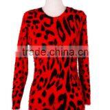 2015 New Product Animal Grain Pullovers Long Knitting Sweater for LadyI the Long Leisure Sweater thumbnail-1