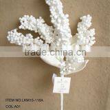 New Special Elegant Artificial Eva Flower 31" Artificial Wihte Berries Spray thumbnail-1