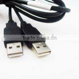 NEW 1.5M Double USB 2.0 Type A Male to Type A Male Cord Data Cable Extension Cable