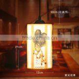 Vintage LED Pendant Light Blue White Porcelain Ceramic Loft Coffee Bar Restaurant Kitchen Lights thumbnail-2