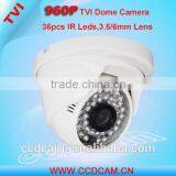 Cheap Tvi Cctv Camera HD 960P IR Night Vision Low Lux Sensor 2MP Indoor 1.3MP Security Camera System thumbnail-1