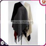 Women Winter Knitted Cashmere Poncho Capes Shawl Cardigans Sweater Coat thumbnail-1