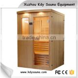 two person portable wood luxury steam sauna room