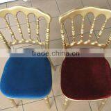 Gold Wood Napoleon Fancy Wedding Chair thumbnail-1