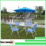 6 Piece Santorini Garden and Patio Set - New 2014 Model, Now With 100% Aluminium Framework-6 x Multi Position Recliner Chairs-Ta thumbnail-1