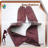 Womens Long Leather Gloves