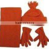 Wholesale Adult Fleece Hat Scarf Glove Set