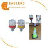 Solar Led Flashing Traffic Cone Light With Plastic Handle