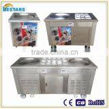 New Arrvial! Thailand -35C Degree Ice Cream Rolls Making Machine With Two Big Square Flat Pans thumbnail-1