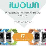 Iwown I7 Smart Wristband Bluetooth 4.0 Smart Bracelet Intelligent Sports Watch Step Sleep Track Caller ID Display thumbnail-2