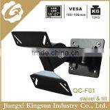 Small Simple With Cheaper Lower Price Adjustable 90 Degrees Swivel LCD LED PLASMA TV Wall Mount VESA 100*100 up to 27 Inch thumbnail-6