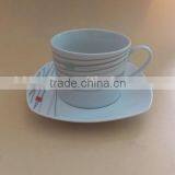 China Pocelain Coffee and Tea Set Ceramic Porcelain Tea Cups and Saucers Sets Bulk Cheap Tea Sets thumbnail-1