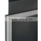 Floor Standing Sign Holder for 24" x 36" Poster, Double Sided, Clear Lenses, Silver thumbnail-4