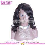 180% Density Water Wave Wigs With Big Fringe 7A Brazilian Human Hair Lace Front Wigs With Bangs thumbnail-1