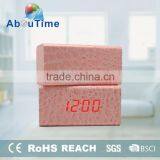 2016 New PU Wooden Led Digital Alarm Clock thumbnail-4
