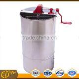 Manual Stainless Steel Plexiglass Lid Flat Base 2 Frames Honey Extractor