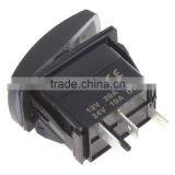 Dual Blue LED Backlit Laser Etched 3-Pin Rear Differential Lock Car Rocker Switch DC 12V 20A / 24V 10A thumbnail-4