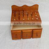 Wardrobe Soft Close Pull Out Pine Wooden Jewelry Drawer thumbnail-5