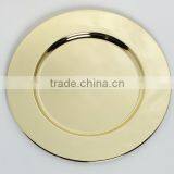 Gold Charger Plate/ Gold Show Plate/ Gold Wedding Table Plate thumbnail-4
