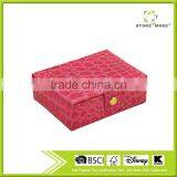 High Quality Fashion Case Gift Jewelry pu Leather Jewelry Case/ Custom Made Travel Jewelry Case thumbnail-4