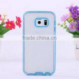 TPU PC Transparent Color Protective Phone Case for Samsung S6 Edge thumbnail-2