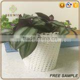 White Paper Mesh Flower Pot Holder and Decorative Plant Pot Covers thumbnail-2