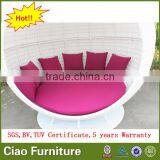 Modern Garden Furniture Wicker White Apple Sunbed Outdoor thumbnail-3
