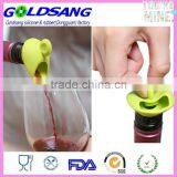 FDA Food Grade Silicone Bottle Stopper Wine Pourer thumbnail-1