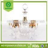 Painted Gold Color Liquor Decanter thumbnail-1